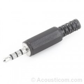 3.5mm TRRS Plug 1/8" (Plastic)