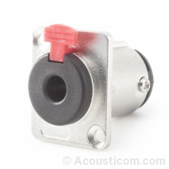 6.35mm TRS Locking Panel Mount 1/4" (Stereo)