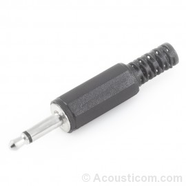 3.5mm TS Mono Plug 1/8" (Plastic)