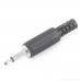 3.5mm TS Mono Plug 1/8" (Plastic)