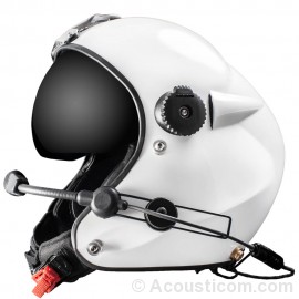 Helicopter Flight Helmet (LMT / White / Coiled)