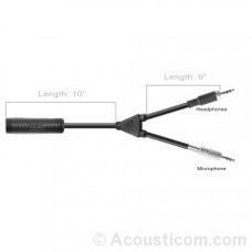 TJ-101 to Dual 3.5mm / 1/8" (U-174)