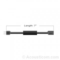 150 Ohm U-173/U to U-172/U Preamp Cable (7 in.)
