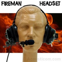 Fireman Headset with Talk-Thru (Motorola)