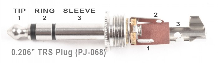 Aviation Headset PJ-068 Wiring Diagram