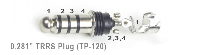 Aviation Headset TP-120 Wiring Diagram