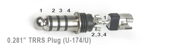 Aviation Headset U-174/U Wiring Diagram